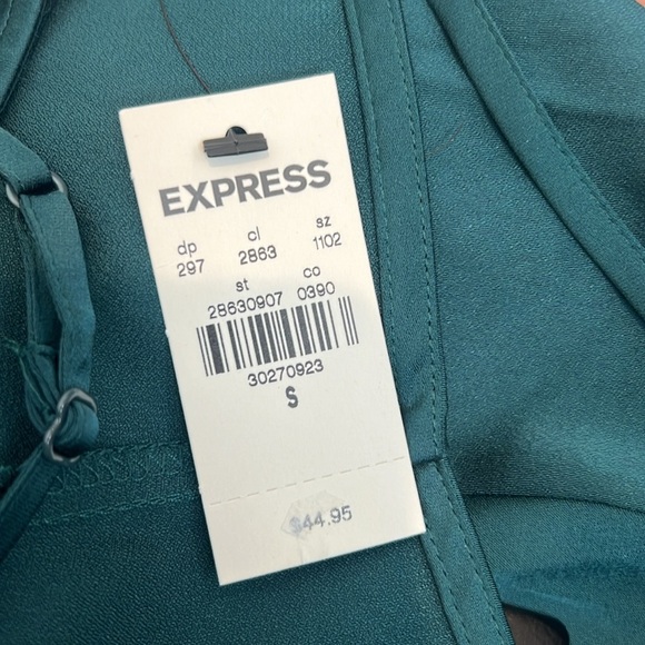 Express Deep Teal V-Neck bodysuit size small. NWT! - Picture 11 of 12
